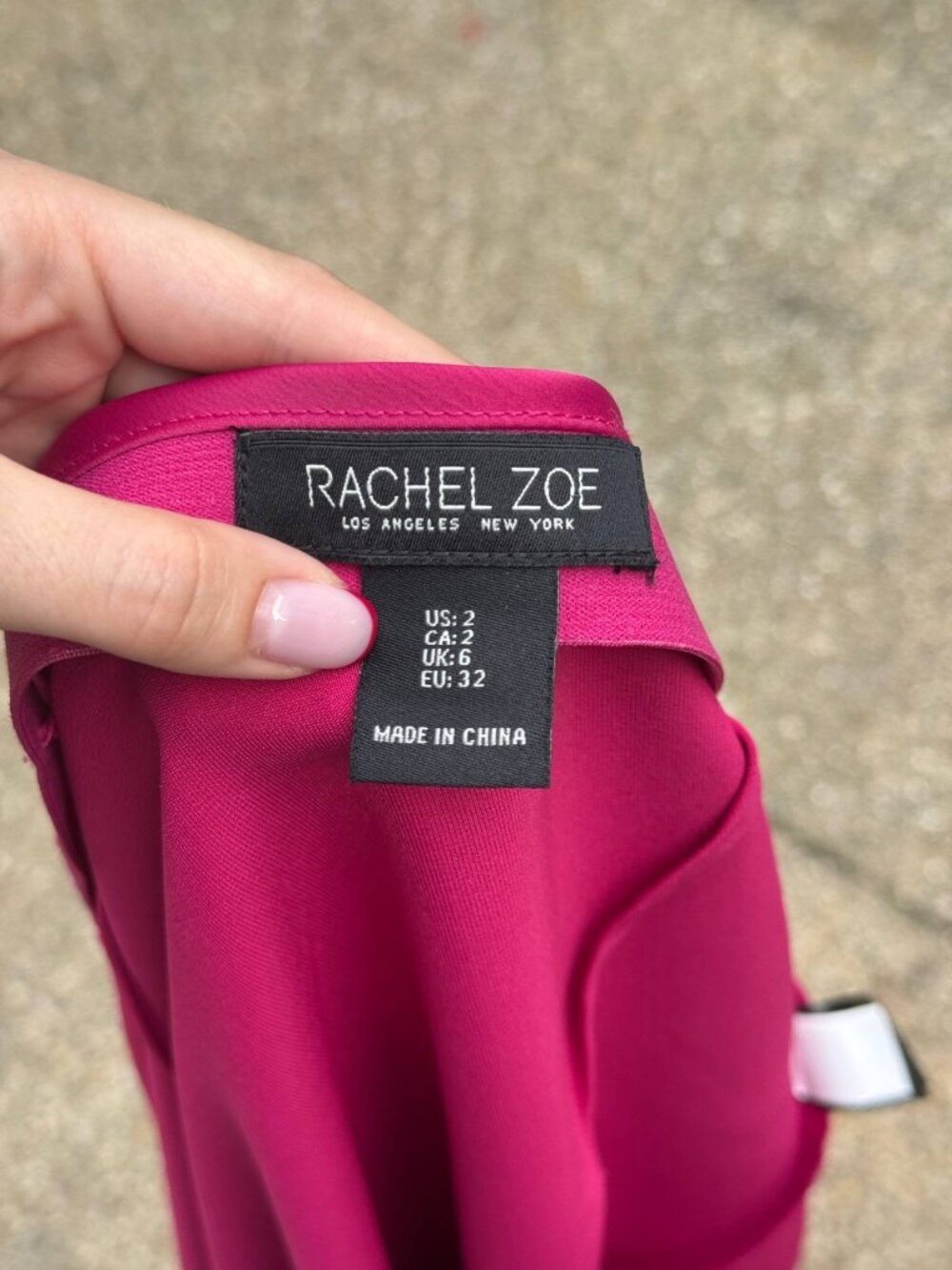 Rachel Zoe Fuchsia Satin Bias Midi Skirt | US 2 - Picture 3 of 4